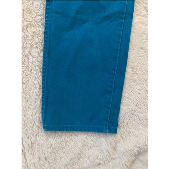 Vintage 1980s Cyan Blue High Rise Wrangler Jeans - Picture 5 of 6